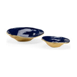 Waving Edge Blue Bowls (Set of 2) - LOOMLAN - Wildwood - Boxes & Bowls