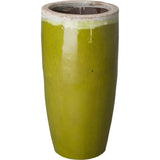 Weather Resistant Tall Round Ceramic Planter - LOOMLAN - Emissary - Planters