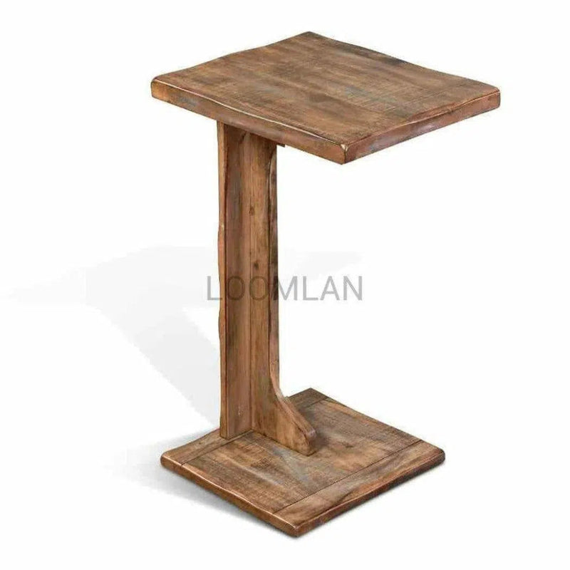 Weathered Brown & Light Blue Sofa Table - LOOMLAN - Sunny D - Side Tables