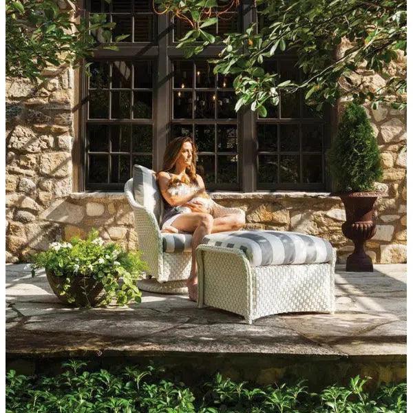 Weekend Retreat Swivel Lounge Chair Set Ottoman - LOOMLAN - Lloyd Flanders - Outdoor Lounge Sets