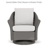 Weekend Retreat Swivel Lounge Chair Set Ottoman - LOOMLAN - Lloyd Flanders - Outdoor Lounge Sets