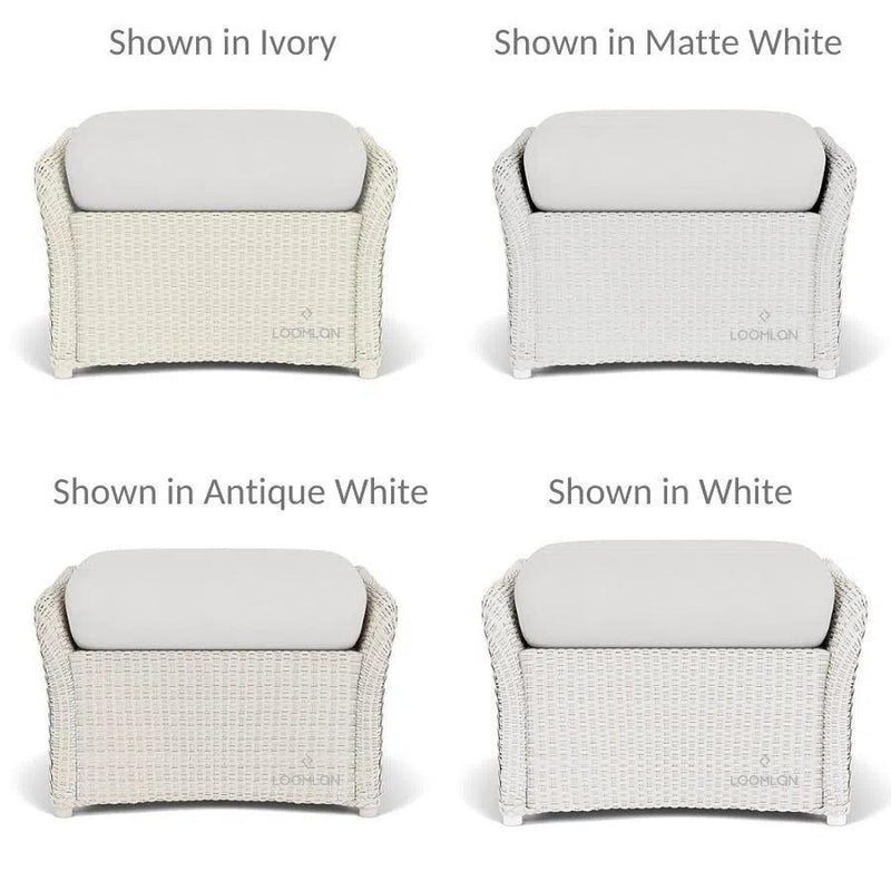 Weekend Retreat Swivel Lounge Chair Set Ottoman - LOOMLAN - Lloyd Flanders - Outdoor Lounge Sets