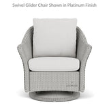 Weekend Retreat Swivel Lounge Chair Set Ottoman - LOOMLAN - Lloyd Flanders - Outdoor Lounge Sets