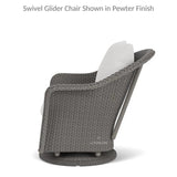 Weekend Retreat Swivel Lounge Chair Set Ottoman - LOOMLAN - Lloyd Flanders - Outdoor Lounge Sets