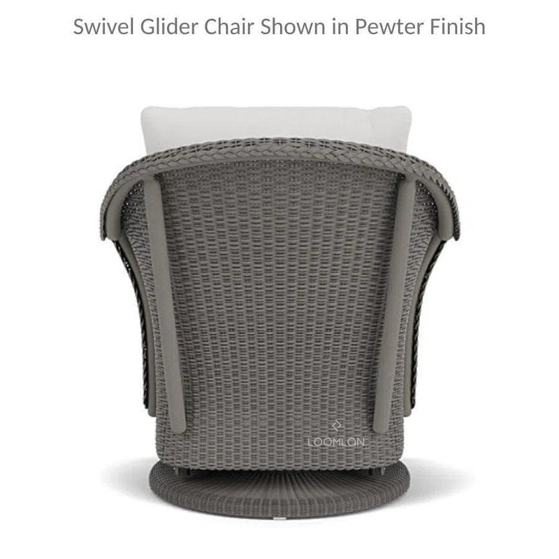 Weekend Retreat Swivel Lounge Chair Set Ottoman - LOOMLAN - Lloyd Flanders - Outdoor Lounge Sets