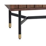 Wellington Wooden Marble Nightstand - LOOMLAN - SUNPAN - Nightstands