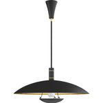 Wendell Pendant Light Modern Black & Brass - LOOMLAN - SUNPAN - Pendants