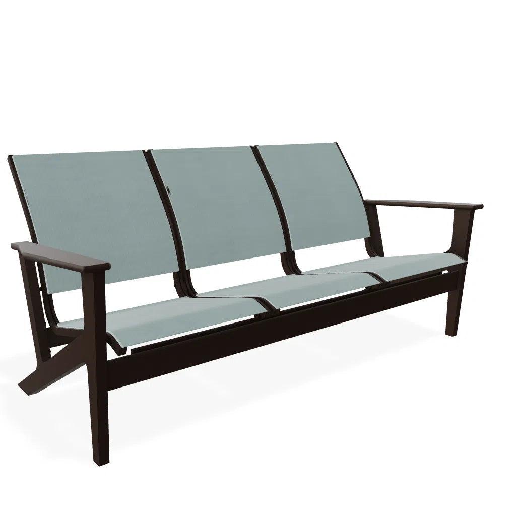 Wexler Marine Grade Polymer Sling 3 - Seat Sofa - LOOMLAN - Outdoor Sofas & Loveseats