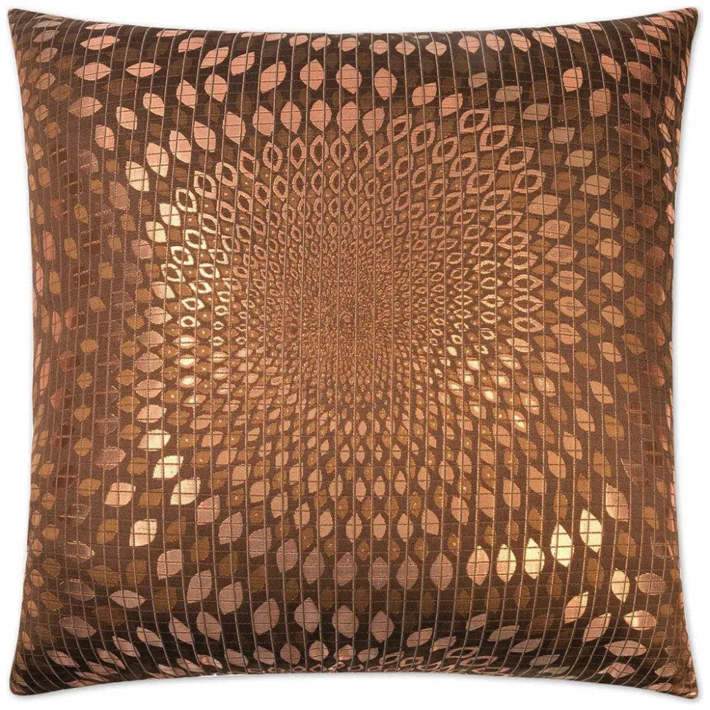 Whirl Copper Throw Pillow With Insert - LOOMLAN - D.V. Kap - Throw Pillows