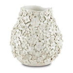 White Jessamine White Vase - LOOMLAN - Currey & Co - Vases & Jars