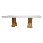 White Outdoor Dining Table for 10 or 12 people - LOOMLAN - Artesia - Outdoor Dining Tables