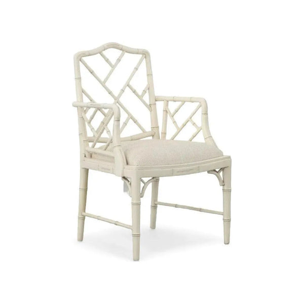 White Sawyer Arm Chair Set of 2 - LOOMLAN - Furniture Classics - Dining Chairs