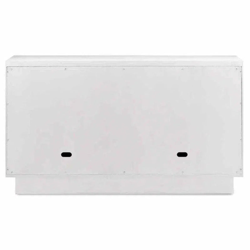 White Sideboard ModernWhitewashed Credenza - LOOMLAN - Currey & Co - Sideboards