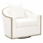 White Swivel Club Chair Performance LiveSmart - LOOMLAN - Essentials For Living - Club Chairs