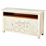 White TV StandWith Drawers - LOOMLAN - LOOMLAN - TV Stands & Media Centers