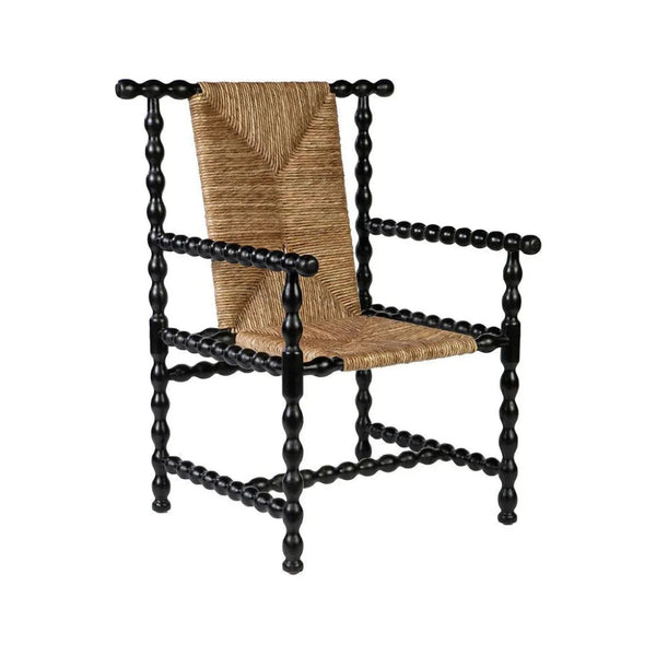 Wichita Handwoven Rush Occasional Chair - LOOMLAN - Furniture Classics - Accent Chairs