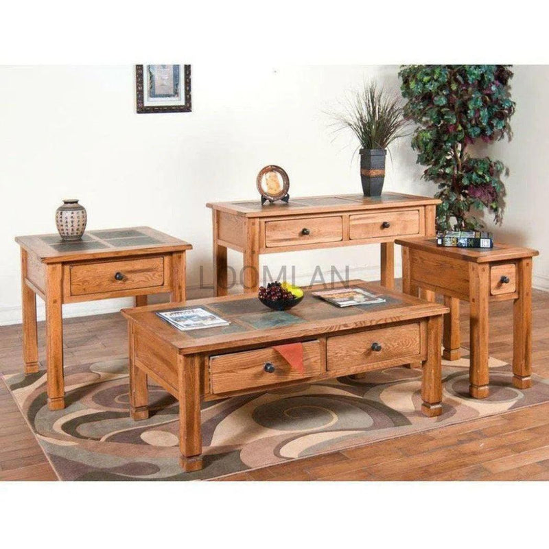 Wide Sofa Table 2 Large Drawers - LOOMLAN - Sunny D - Console Tables