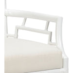 Wild Palm Rattan Frame White Armchair - LOOMLAN - Wildwood - Club Chairs