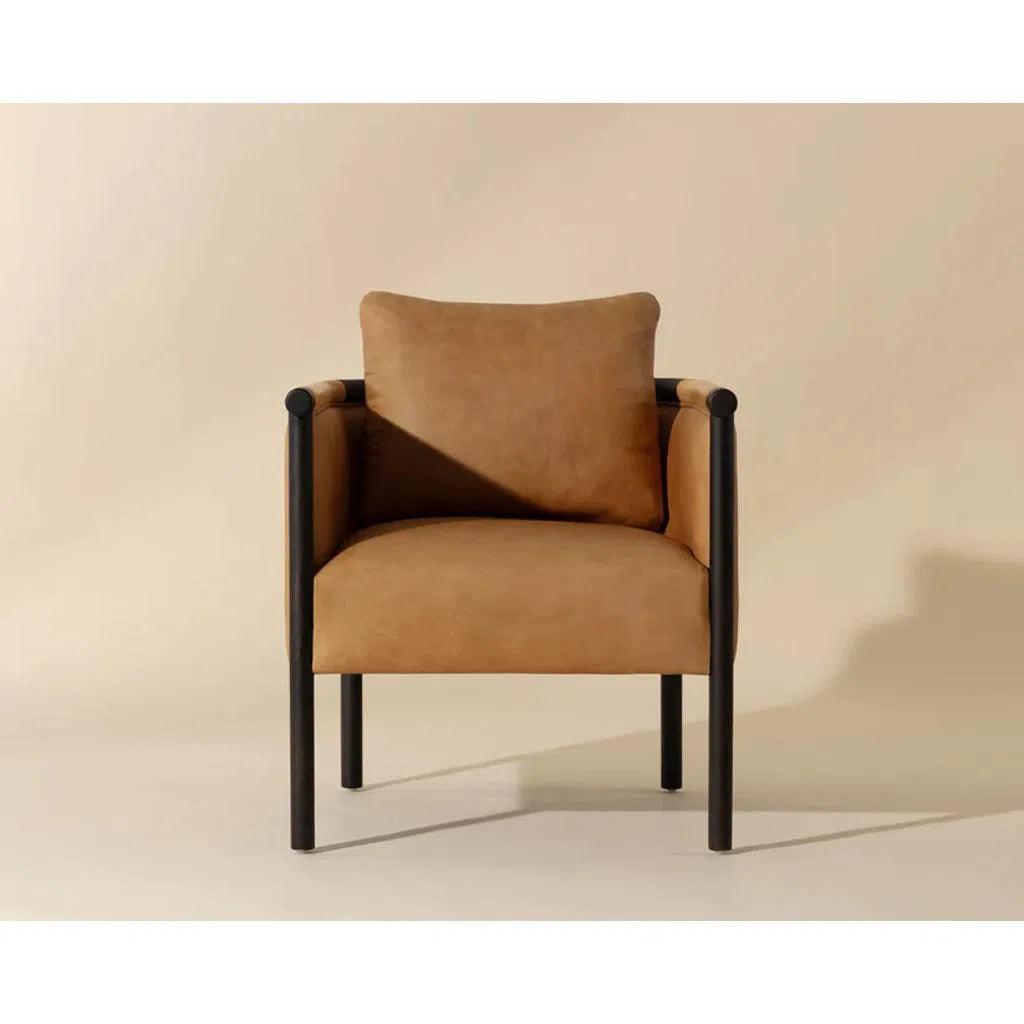 Wilder Leather Two - Tone Armrests Lounge Chair - LOOMLAN - SUNPAN - Accent Chairs