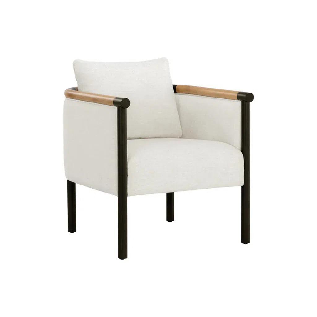 Wilder Leather Two - Tone Armrests Lounge Chair - LOOMLAN - SUNPAN - Accent Chairs