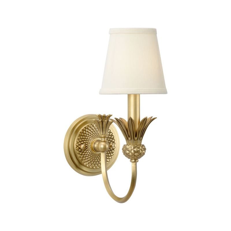 Willoughby Antique Brass Finish Wall Sconce - LOOMLAN - Wildwood - Wall Sconces