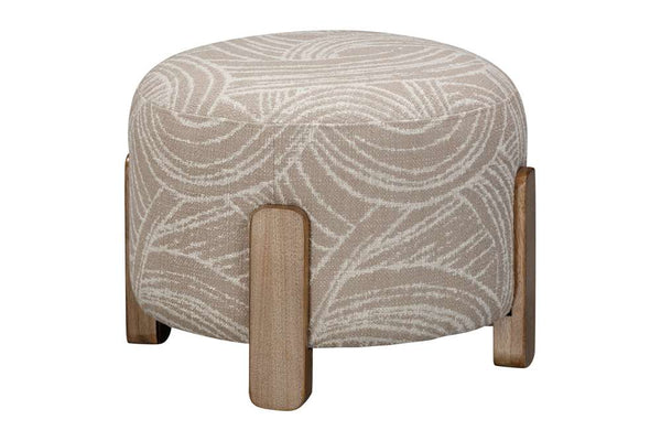 Willow Brown Plush Comfort Accent Ottoman - LOOMLAN - Bassett Mirror - Ottomans