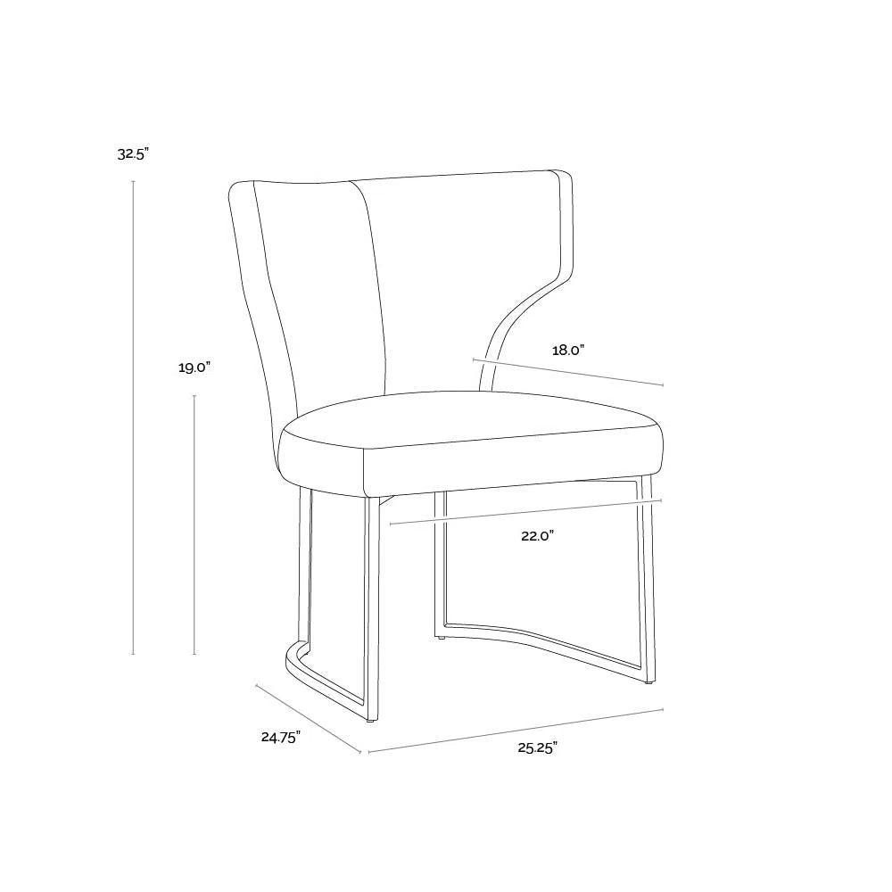 Willowdale Dining Chair Copenhagen Olive - LOOMLAN - SUNPAN - Dining Chairs