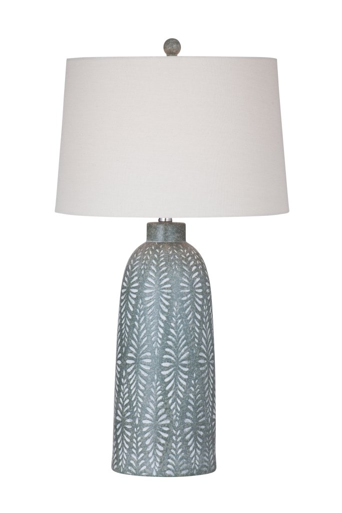 Windham Green Resin Table Lamp - LOOMLAN - Bassett Mirror - Table Lamps