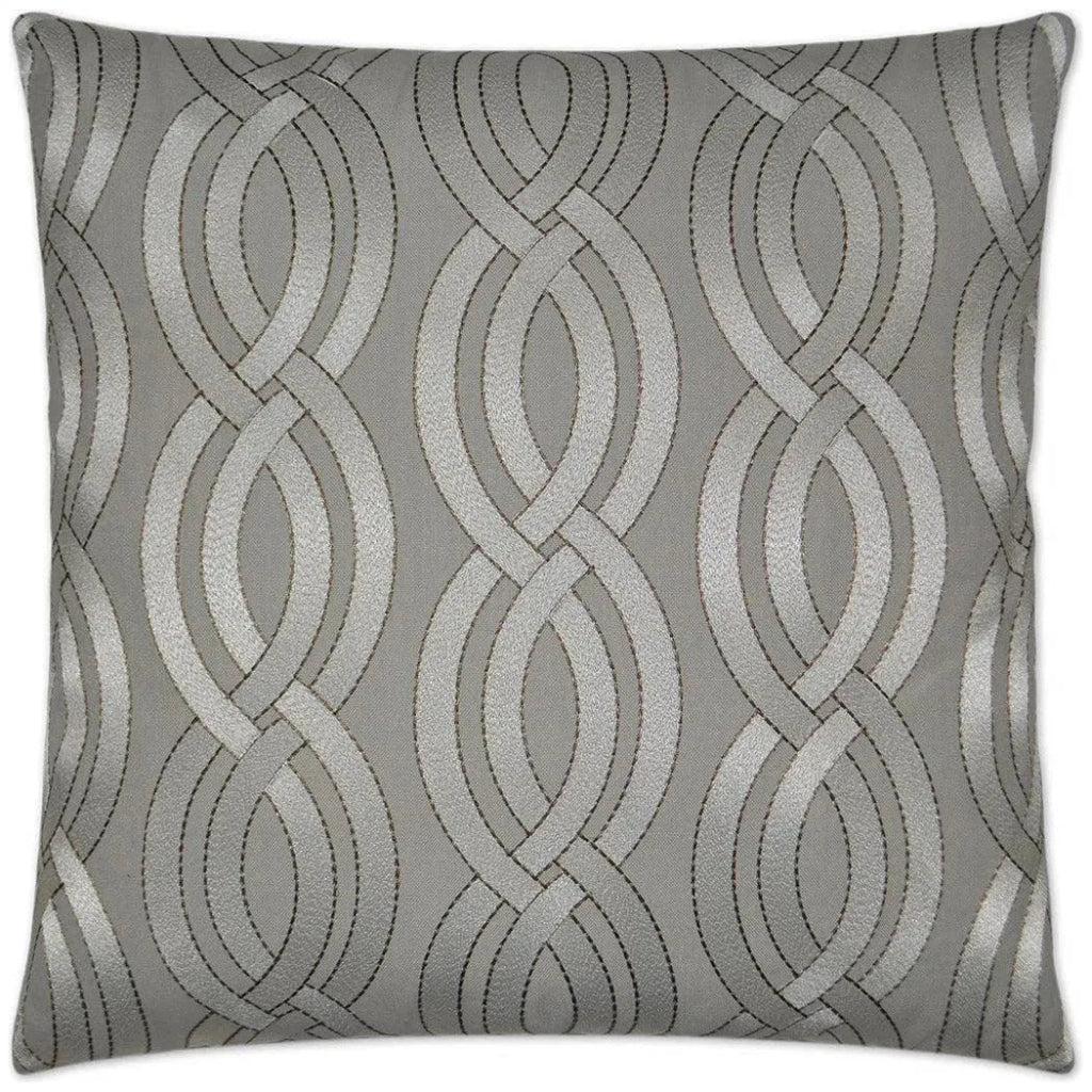 Winding Path Grey Throw Pillow With Insert - LOOMLAN - D.V. Kap - Throw Pillows