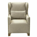 Wingback Arm Chair with Throw Pillow - LOOMLAN - LOOMLAN - Club Chairs