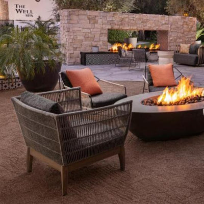 Wings Lounge Chairs 2PC Grey Outdoor Lounge Chairs - LOOMLAN - Seasonal Living - Outdoor Lounge Chairs