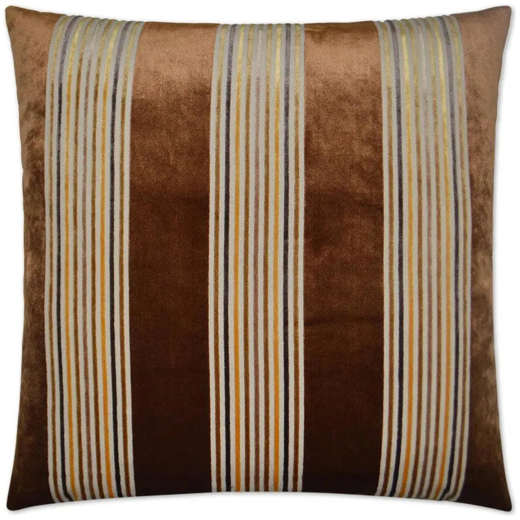 Winston Cognac Brown Throw Pillow Insert - LOOMLAN - D.V. Kap - Throw Pillows