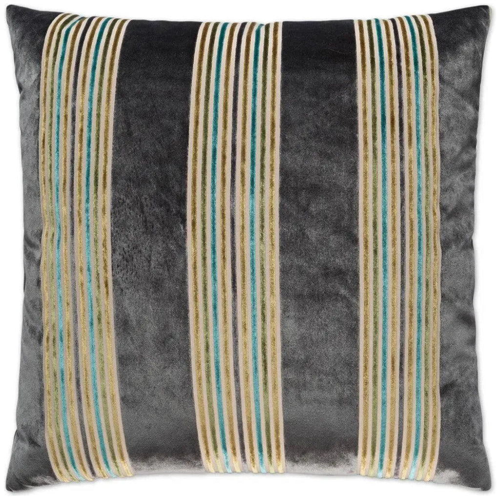 Winston Grey Throw Pillow With Insert - LOOMLAN - D.V. Kap - Throw Pillows