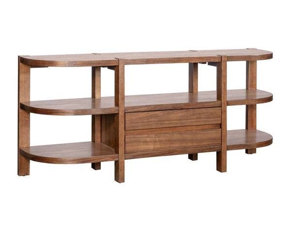 Winston Wooden Brown Console Table - LOOMLAN - Bassett Mirror - Console Tables