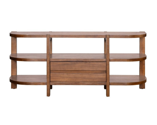 Winston Wooden Brown Console Table - LOOMLAN - Bassett Mirror - Console Tables