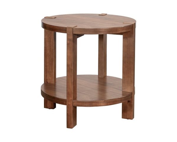 Winston Wooden Brown End Table - LOOMLAN - Bassett Mirror - Side Tables