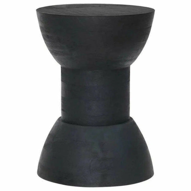 Wisdom Table Stool Matte Black - LOOMLAN - Zuo Modern - Side Tables