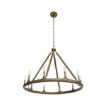 Wolfgang Chandelier Rustic Antique Brass - LOOMLAN - SUNPAN - Chandeliers