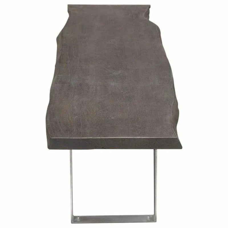 Wood Accent Bench Silver Metal Inlay - LOOMLAN - Diamond Sofa - Dining Benches