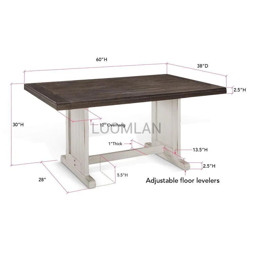 Wood Corner Breakfast Nook Dining Set - LOOMLAN - Sunny D - Dining Table Sets