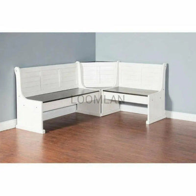 Wood Corner Breakfast Nook Dining Set - LOOMLAN - Sunny D - Dining Table Sets