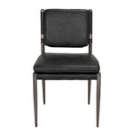 Elvis Top - Grain Leather Dining Chair - LOOMLAN - Noir - Dining Chairs