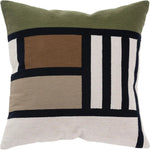 Woven Color Block Throw Pillow Down Insert - LOOMLAN - LOOMLAN - Throw Pillows