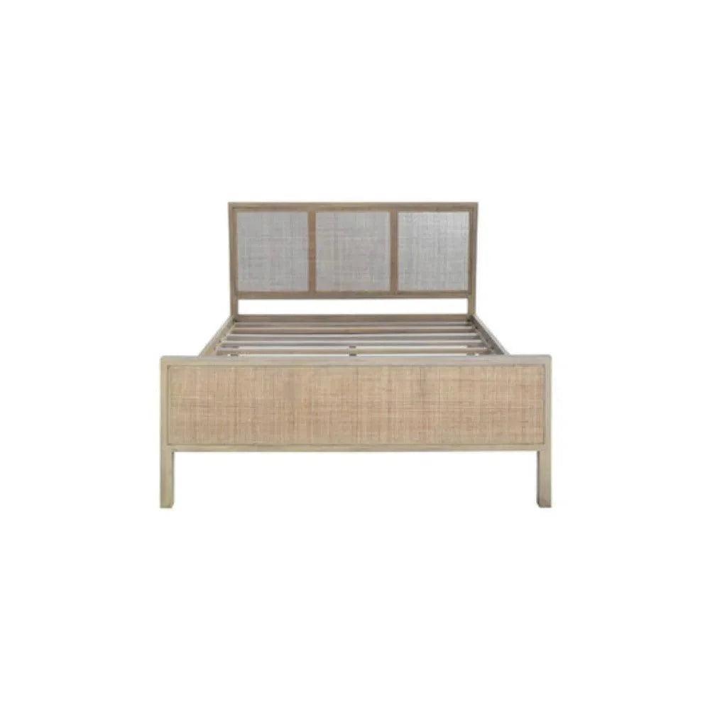 Wright Natural Cane Panel Bed - LOOMLAN - Artesia - Beds