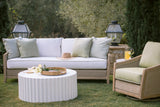 Bazaar Modern Fluted Design Athena Outdoor Coffee Table