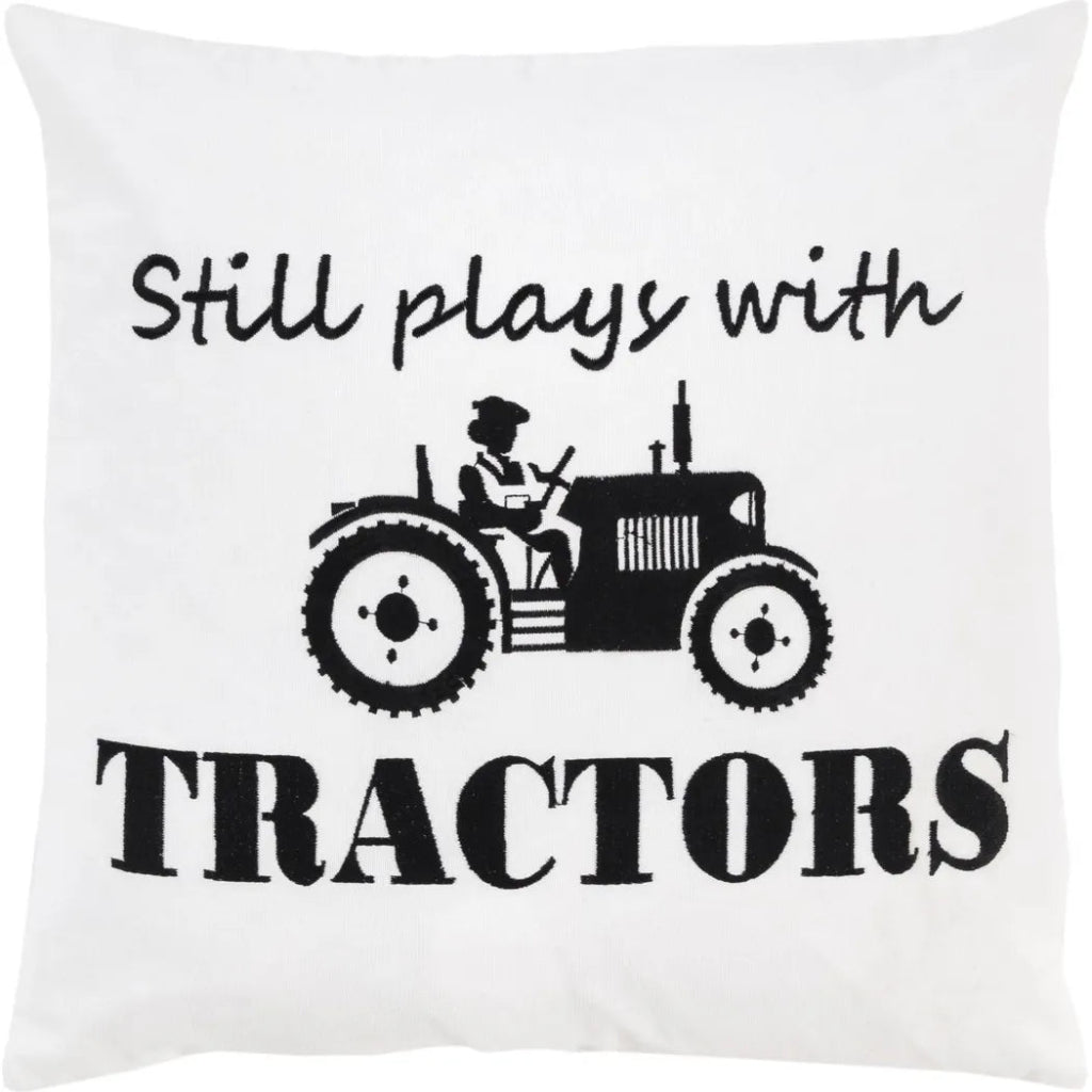 Yara Farmhouse Throw Pillow Down Insert Tractor - LOOMLAN - Throw Pillows