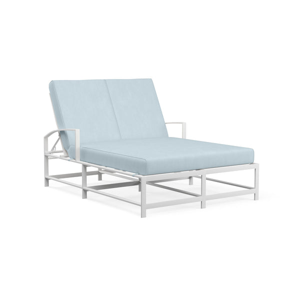 Bristol Sunbrella Upholstered Double Outdoor Chaise