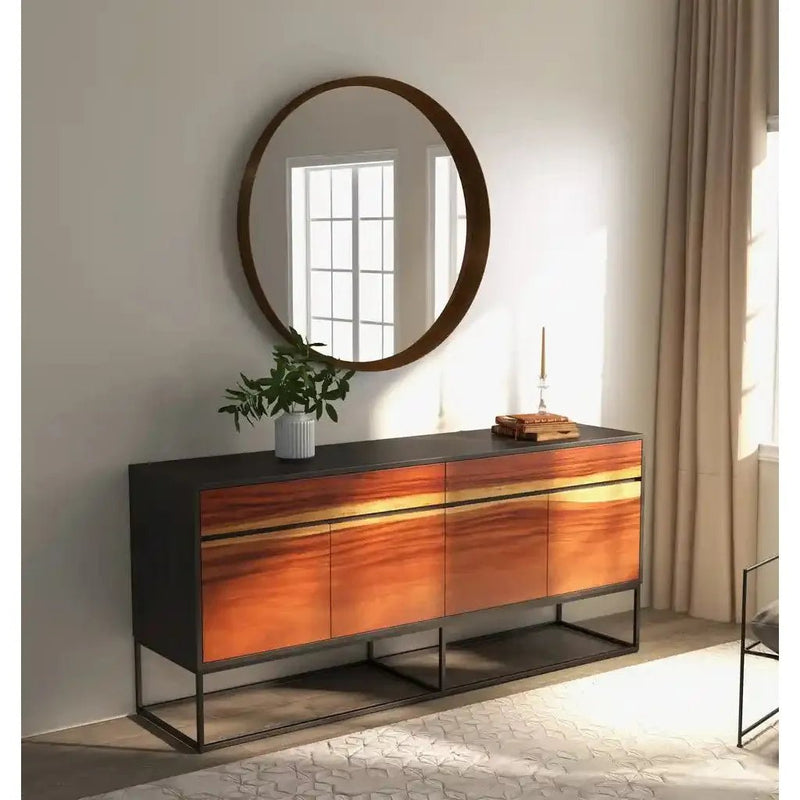 Yoga Stainless Steel Based Wooden Buffet - LOOMLAN - Urbia - Buffets