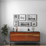 Yoga Stainless Steel Based Wooden Buffet - LOOMLAN - Urbia - Buffets