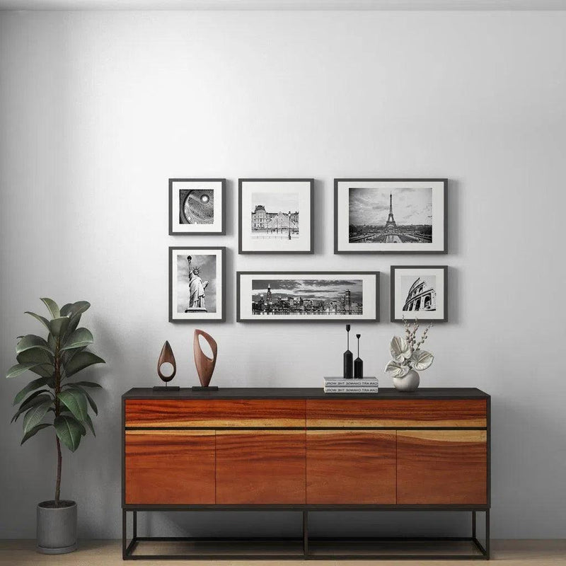 Yoga Stainless Steel Based Wooden Buffet - LOOMLAN - Urbia - Buffets